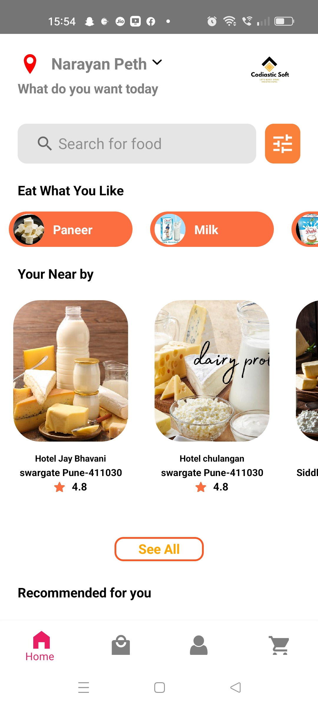 Food Delivery & E-commerce Mobile Application Development